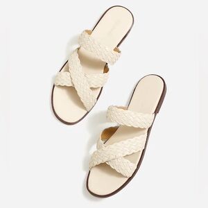Madewell The Mena Slide‎ Sandal in Ecru Size 8.5